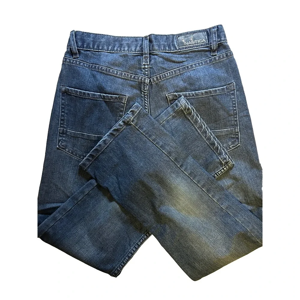 Nautica - Jeans - Boys - Youth - Size 12 - Blue Denim - Straight Fit - Stretch